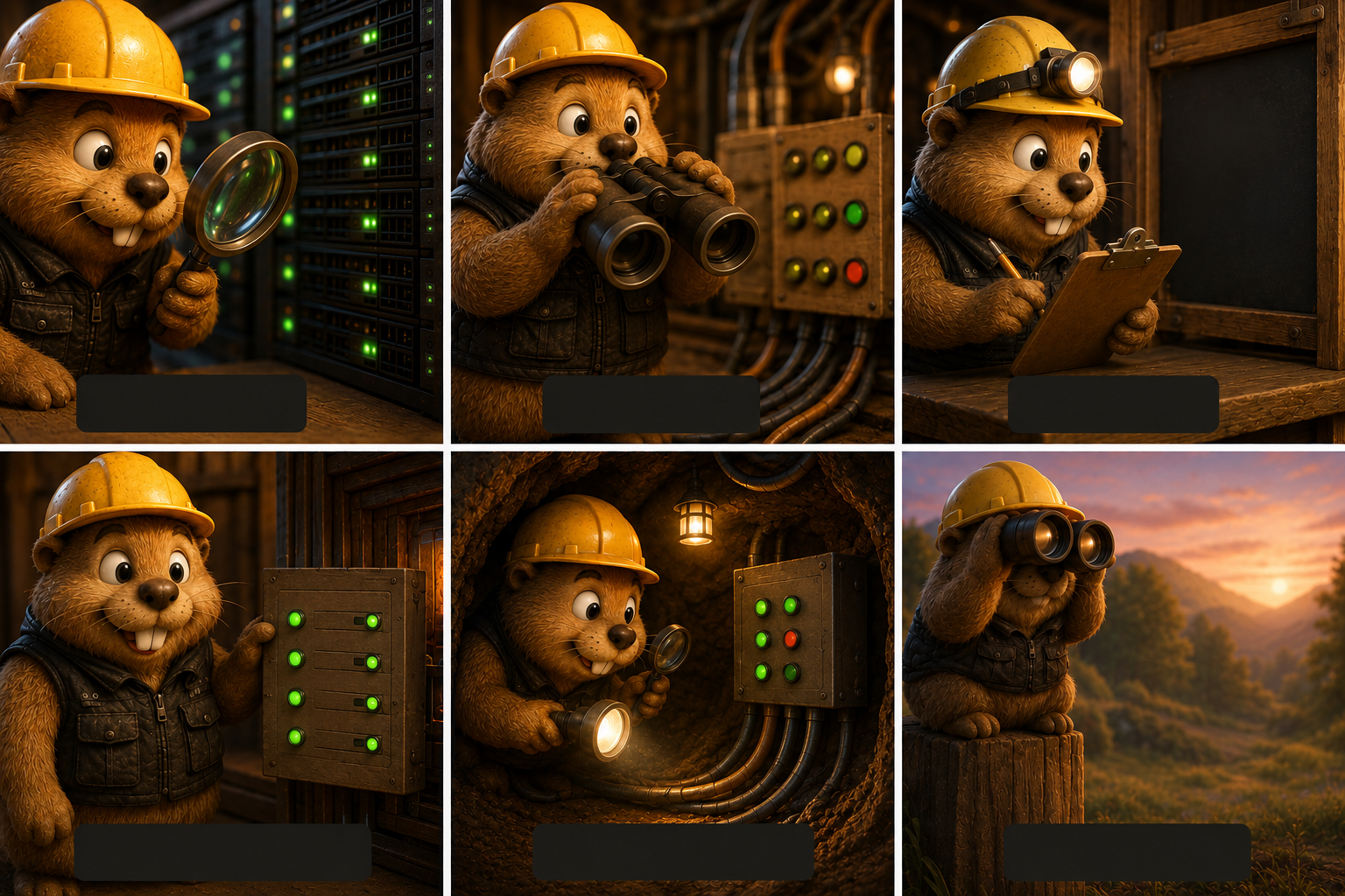 Six Swift Monitor gopher images